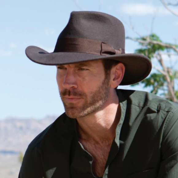 Indiana Jones Felt Safari Fedora Hat -  Belloq - Picture 2 of 6